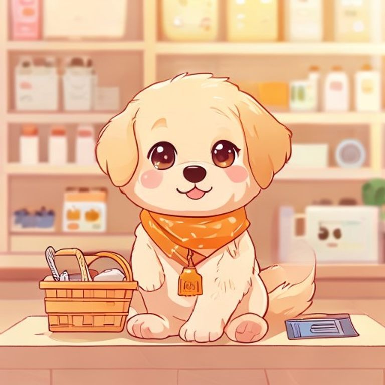 店長麵糰在小工具便利店櫃台歡迎光臨